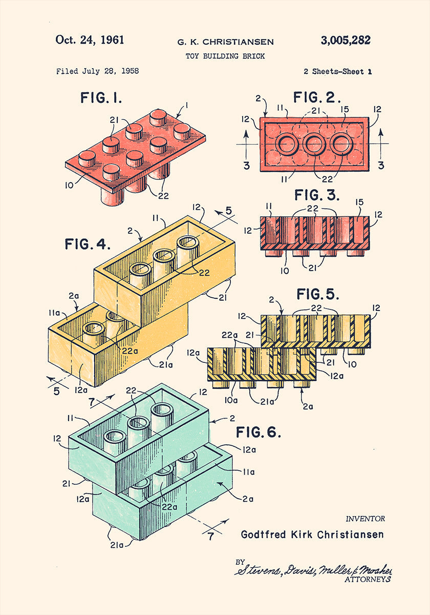 Lego Colors Plakat - Posterbox