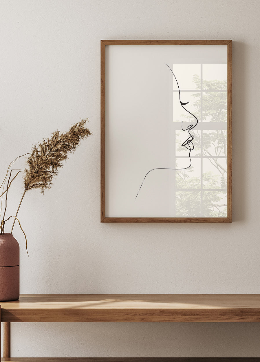 Line-Art-Silhouette-Poster - Posterbox.dk