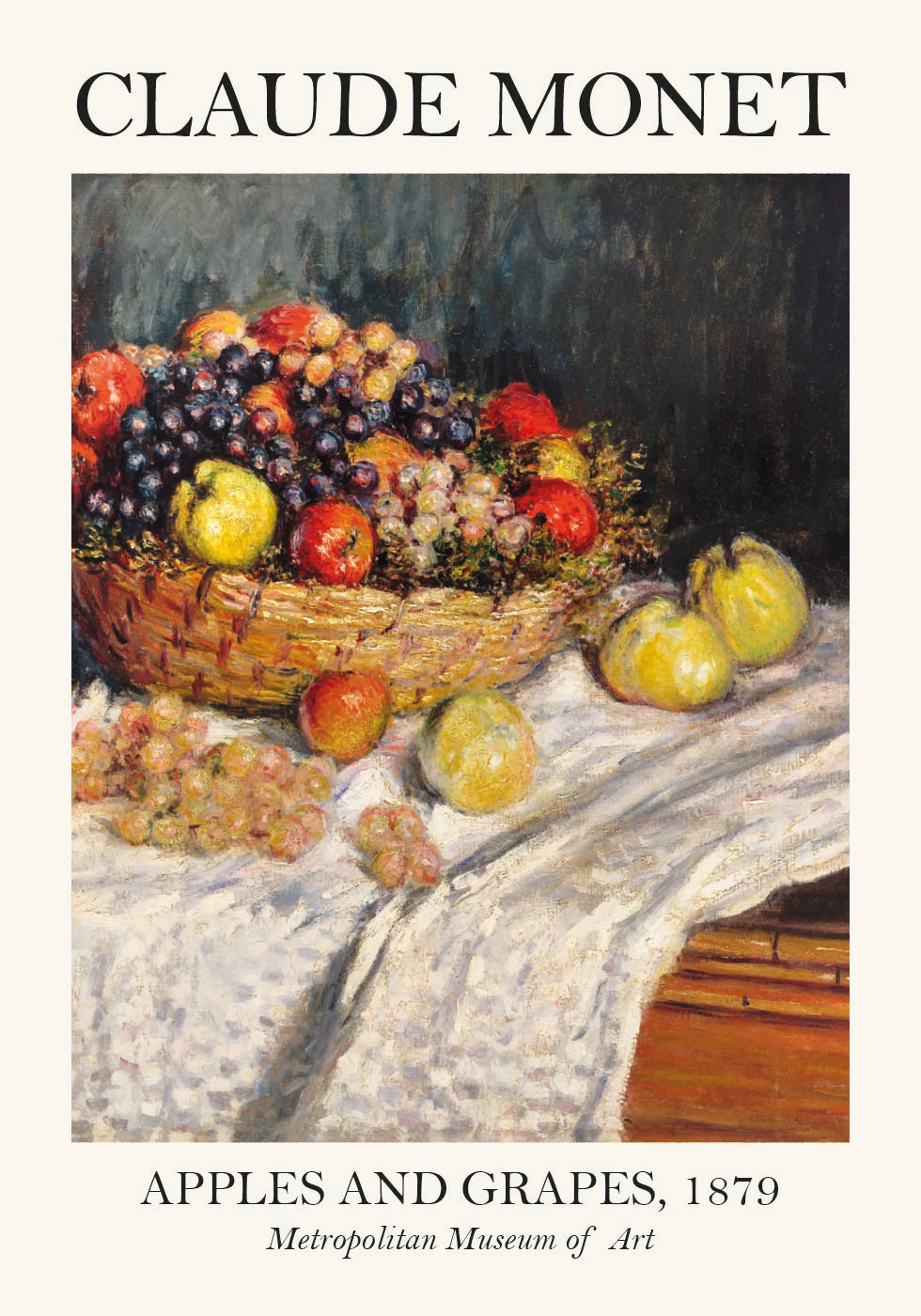 Monet Äpfel und Trauben Poster - Posterbox.dk