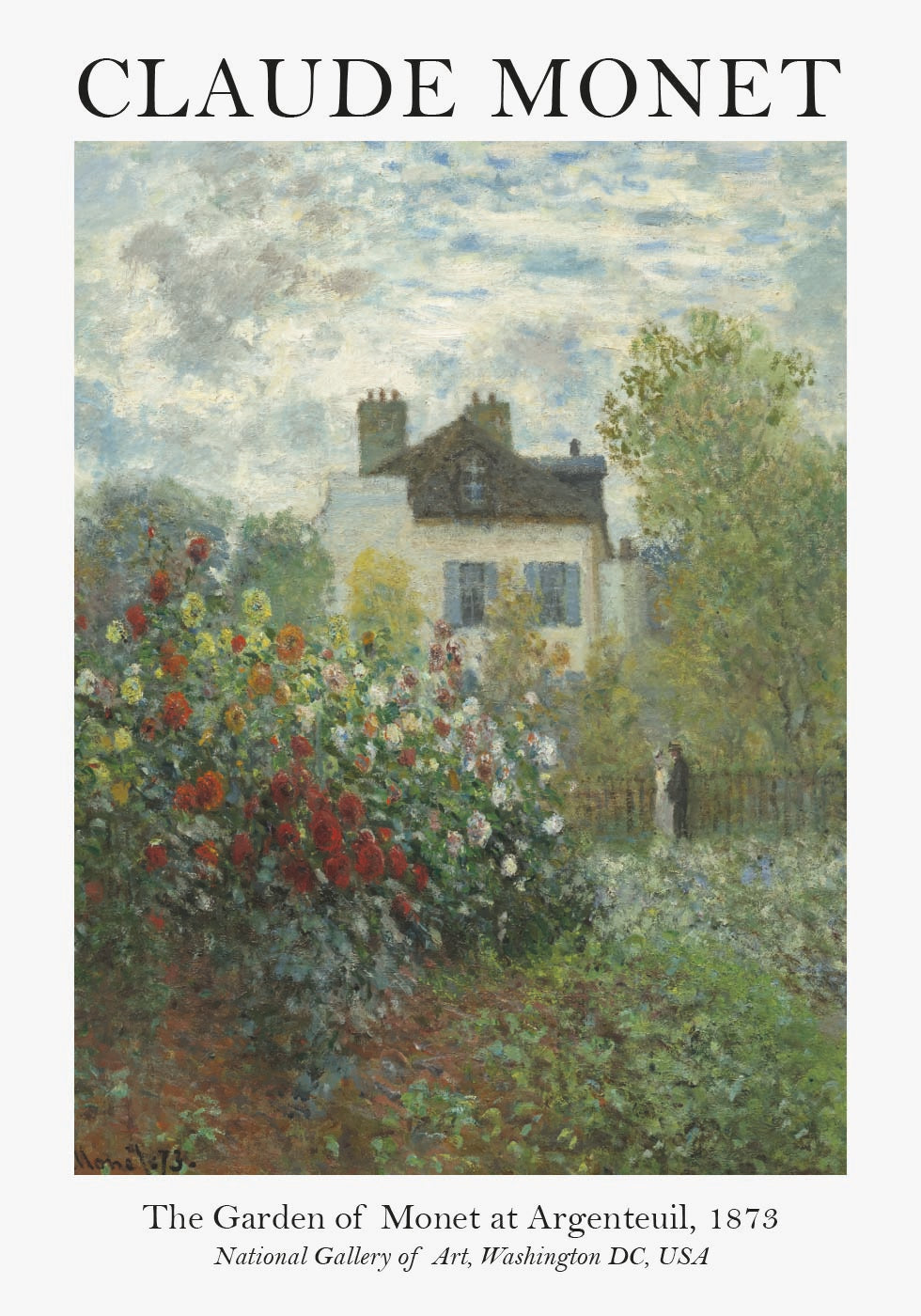 Monet-Garten in Argenteuil Poster - Posterbox.dk