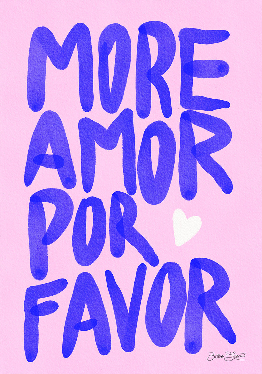More Amor Por Favor Plakat - Posterbox