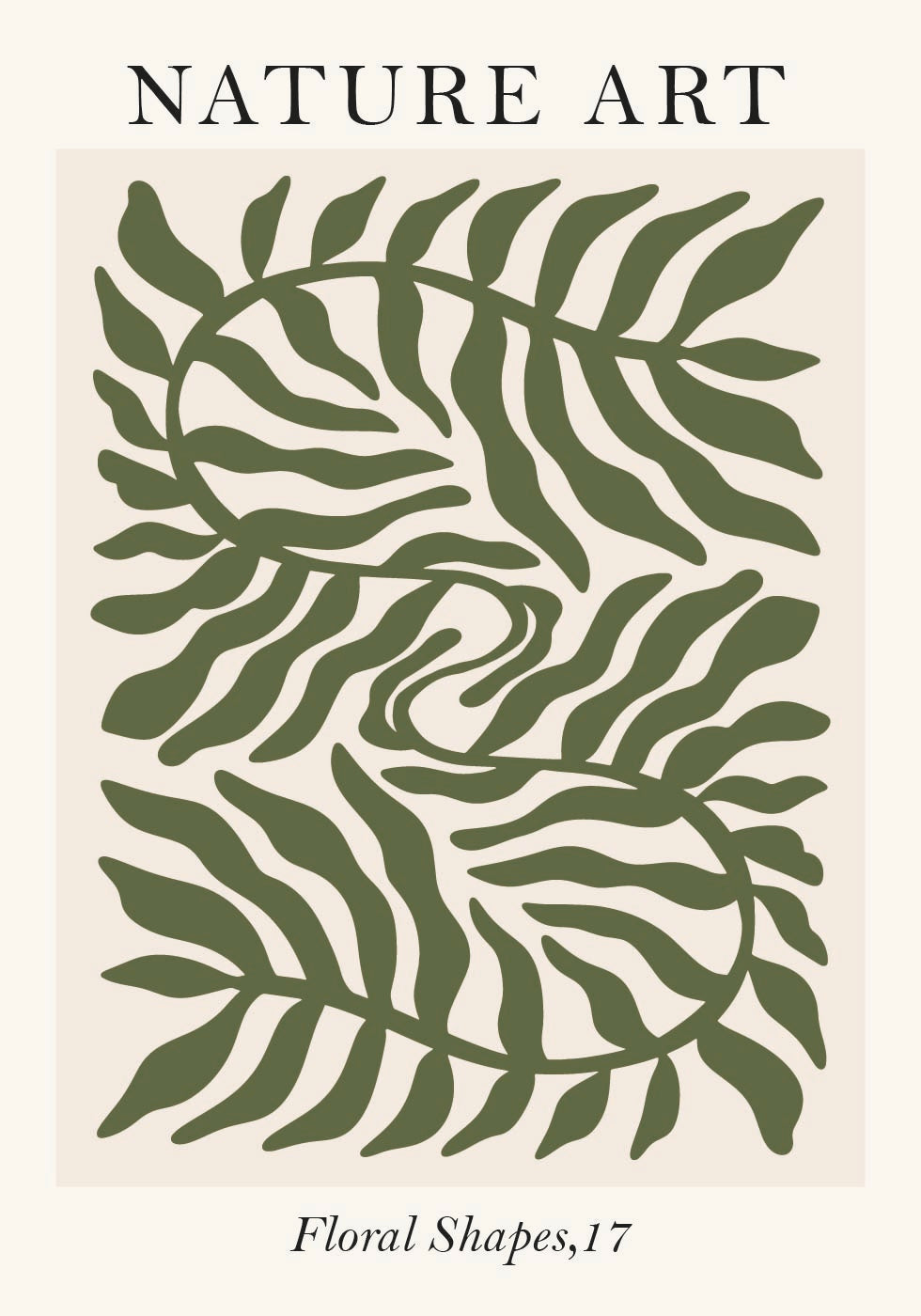 Naturkunst-Poster mit Blumenformen - Posterbox.dk