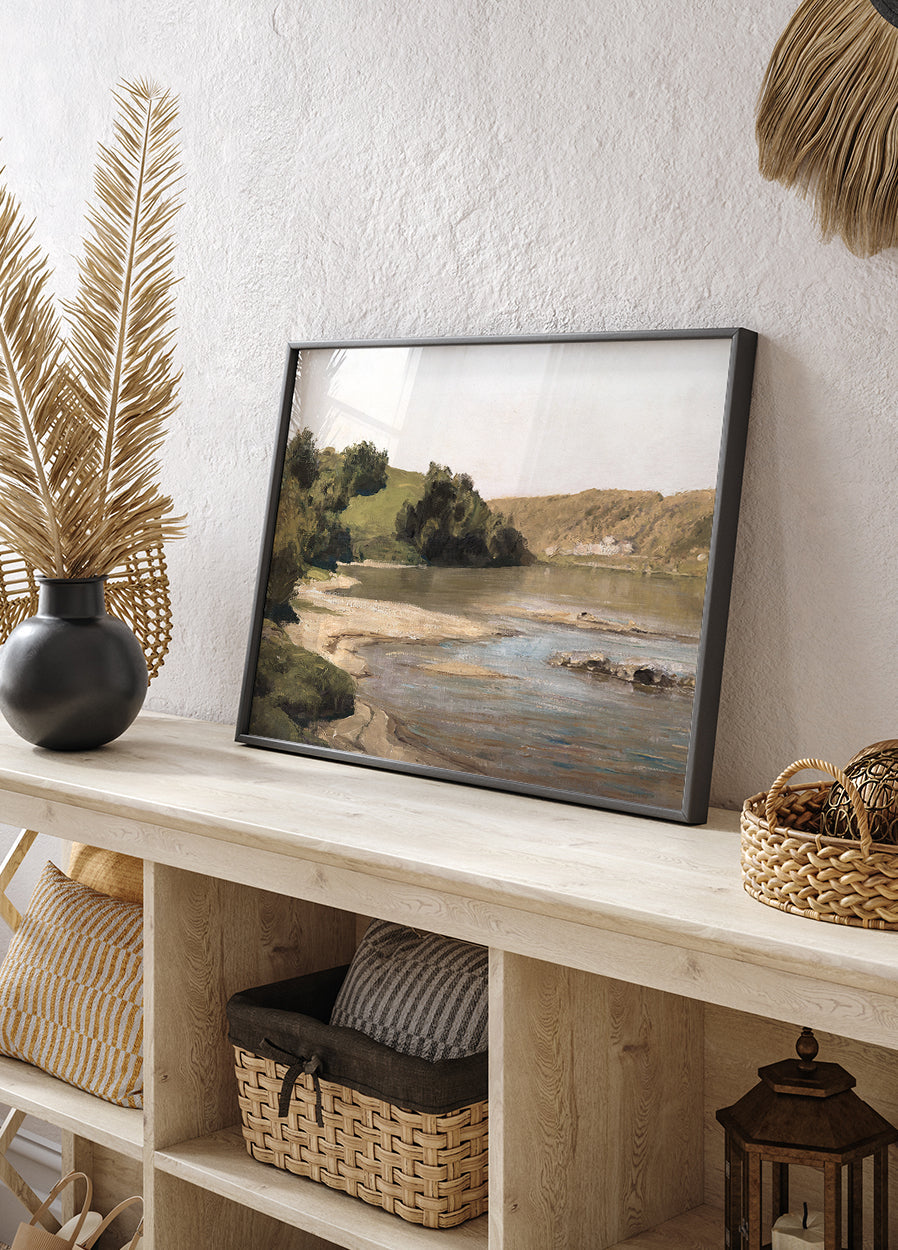 Oka River von Wassili Polenow Poster - Posterbox.dk