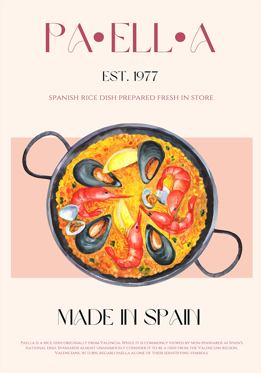 Paella Delight Plakat - Posterbox