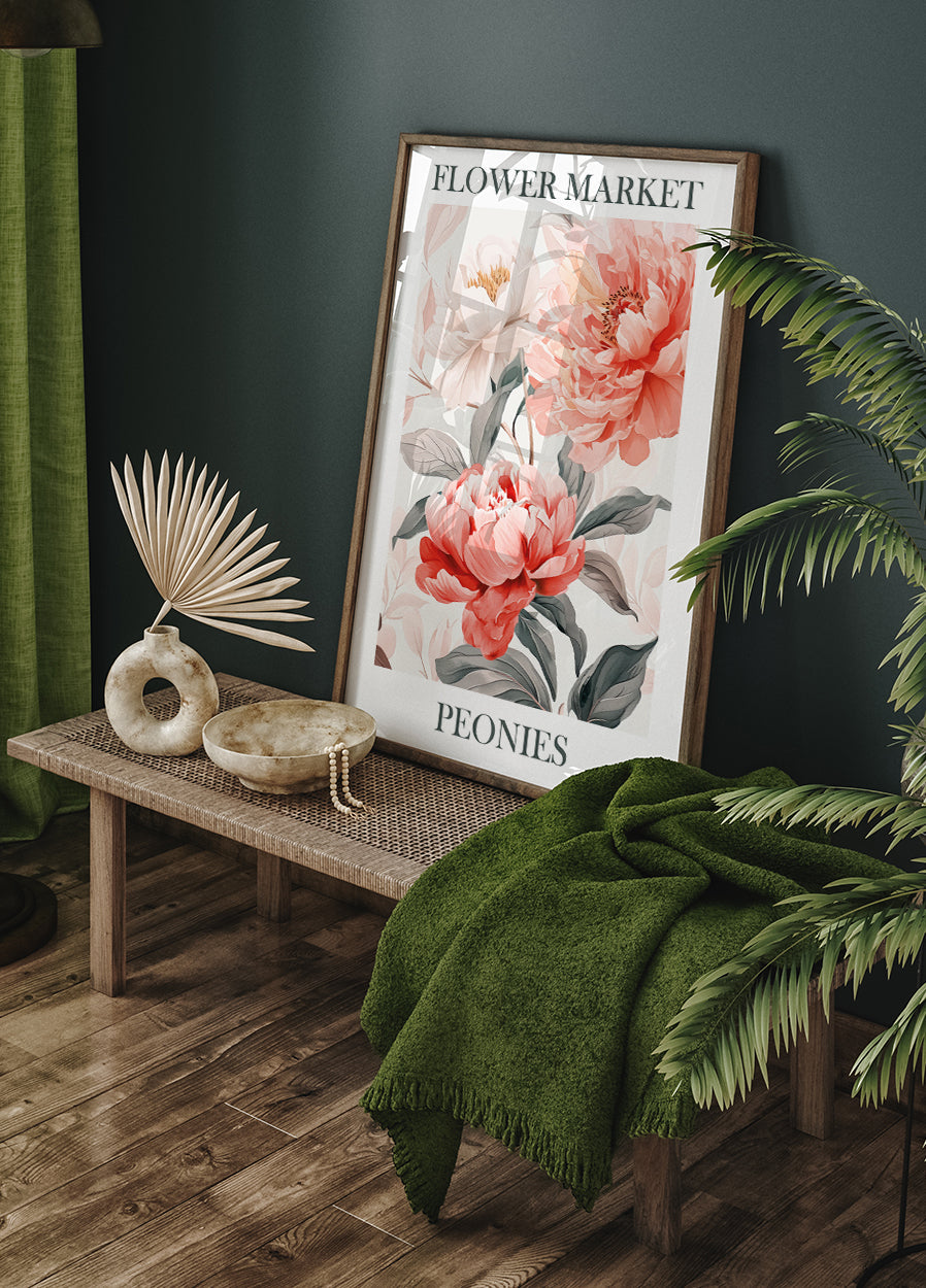 Pfingstrosen-Rosa-Poster - Posterbox.dk