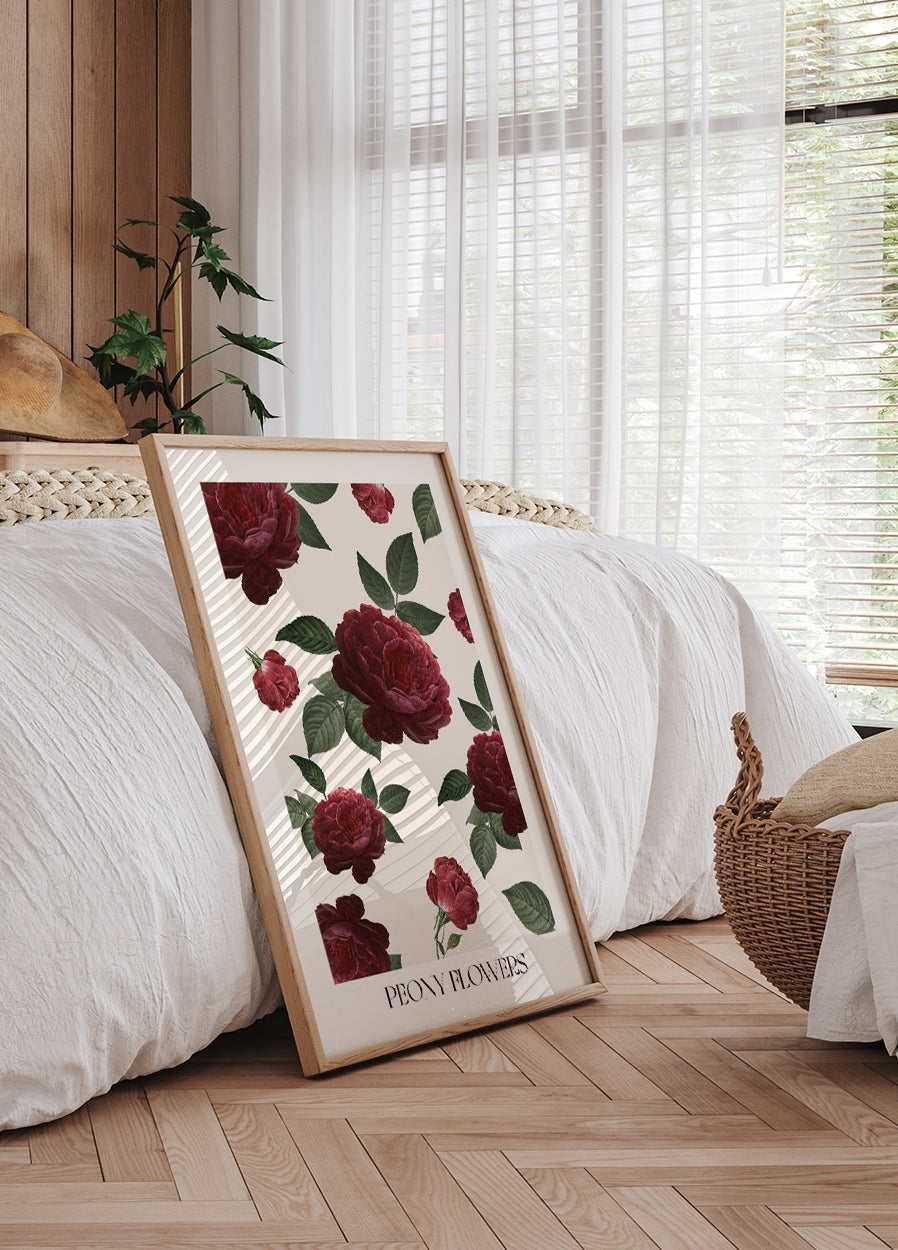 Pfingstrosen-Blumen-Poster - Posterbox.dk