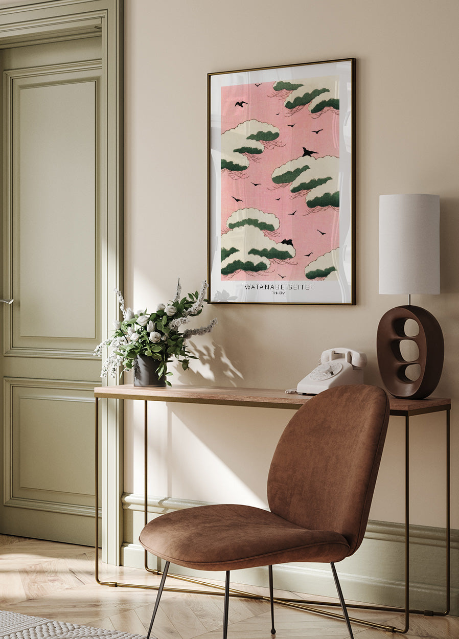 Pink Sky von Watanabe Seitei Poster - Posterbox.dk
