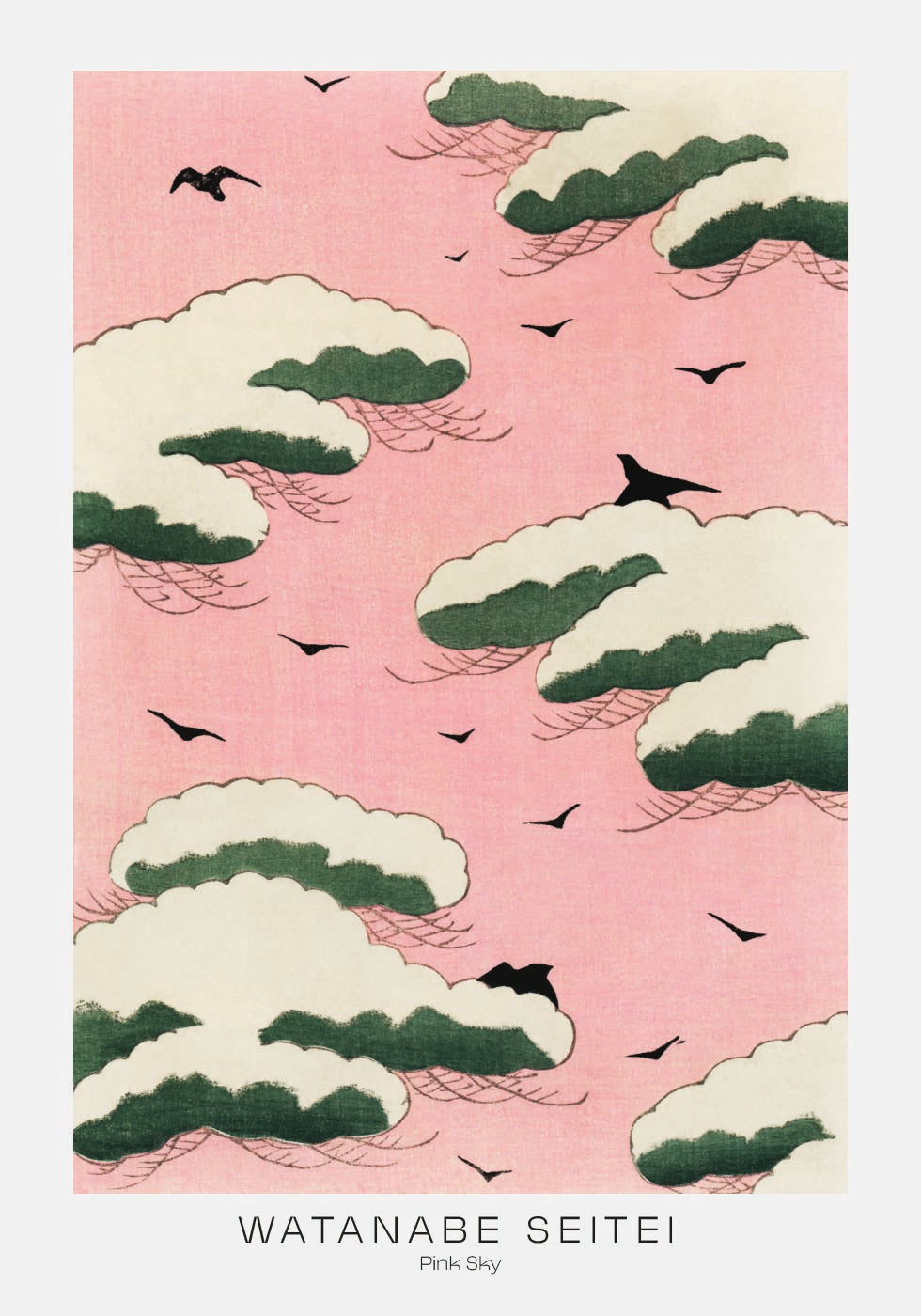 Pink Sky von Watanabe Seitei Poster - Posterbox.dk