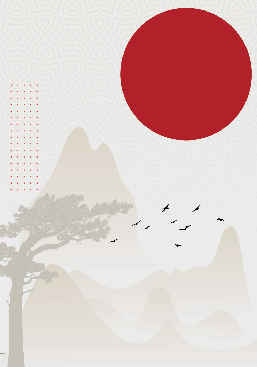 Red Sun Landscape Plakat - Posterbox