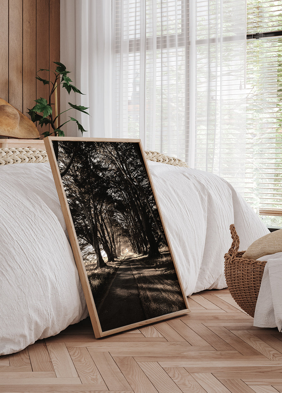 Poster „Straße zwischen Bäumen“ – Posterbox.dk