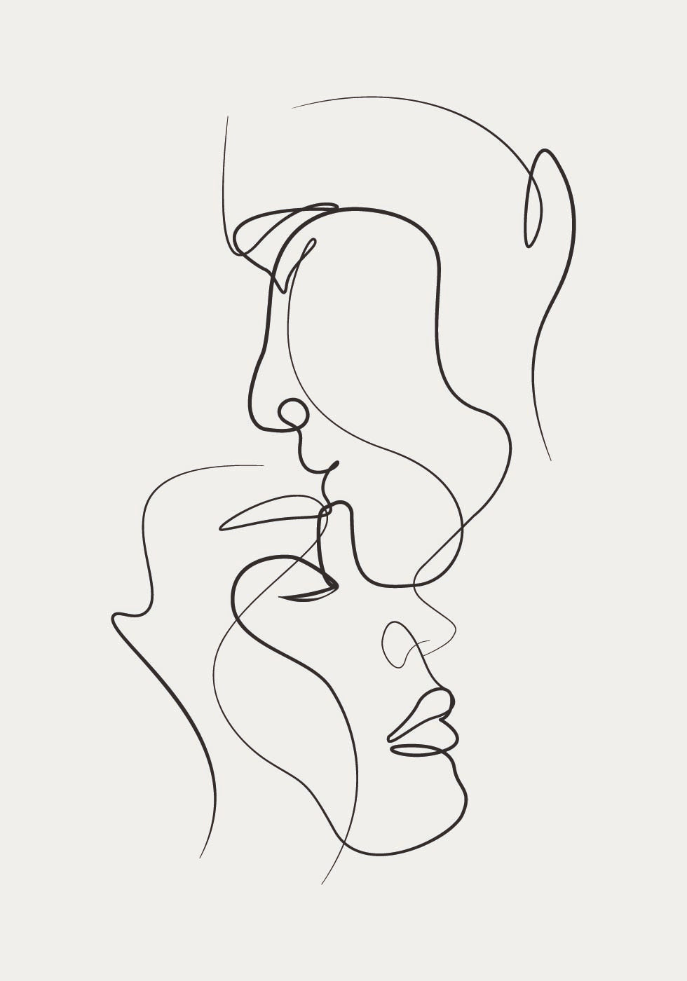 Formen Line Art Nr. 3 Poster - Posterbox.dk