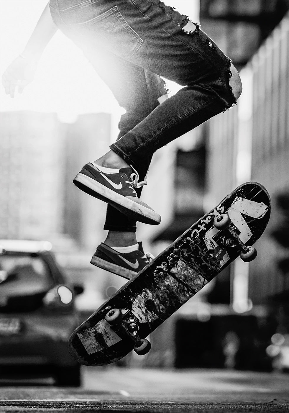 Urban Skateboard Trick Poster - Posterbox.dk