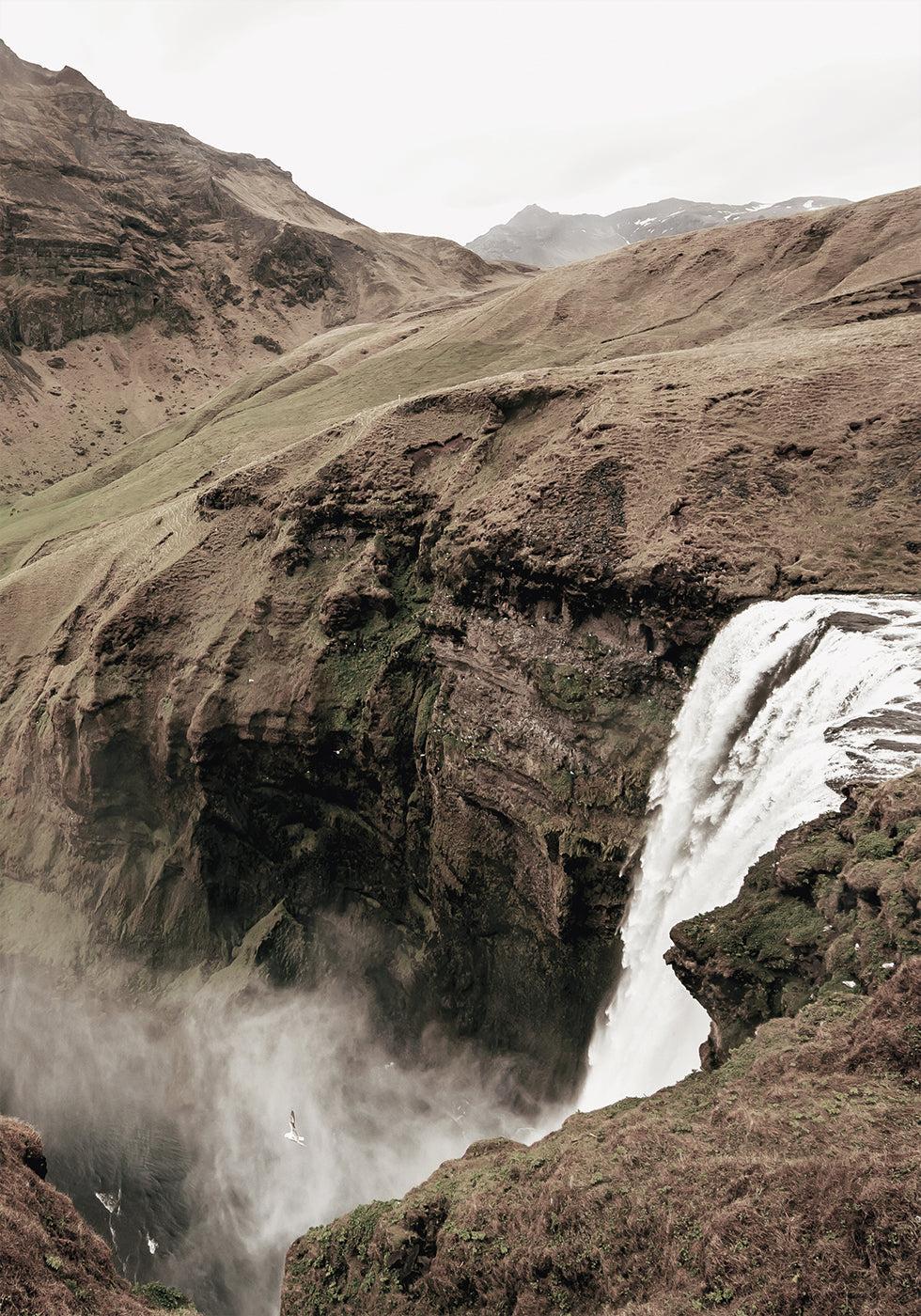 Skógafoss-Wasserfall-Poster - Posterbox.dk