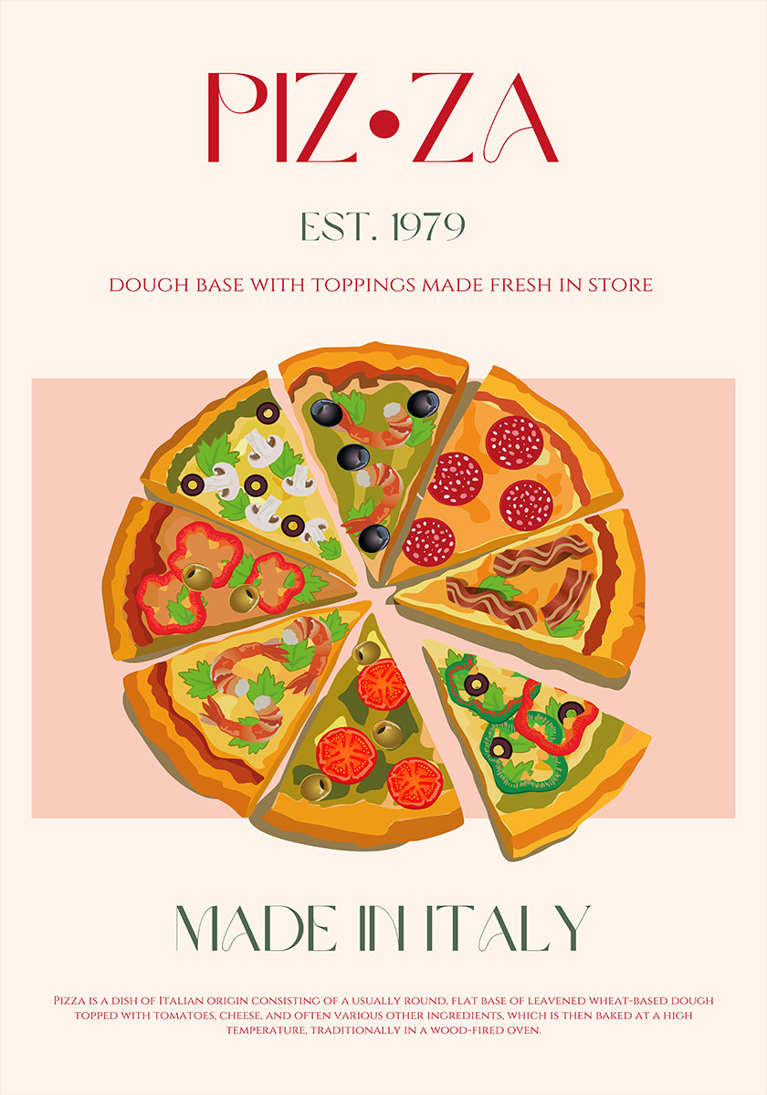 Slices of Italy Plakat - Posterbox