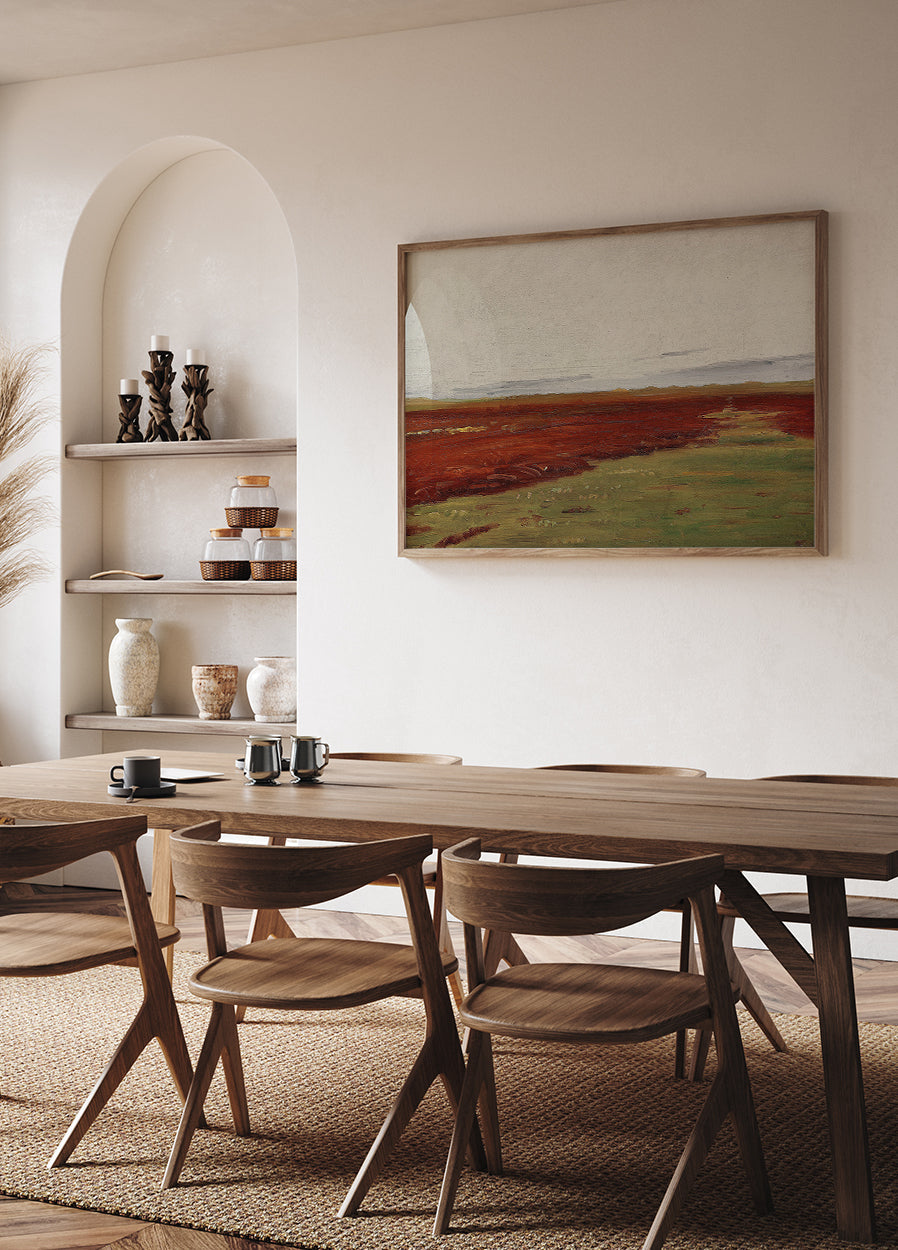 Sonnenuntergang über den Brückengewässern bei Skagen von Michael Ancher Poster - Posterbox.dk
