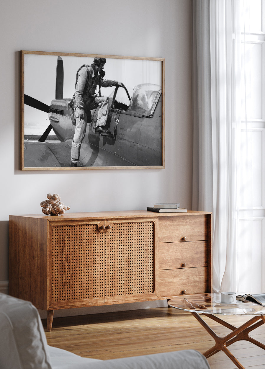 Spitfire Pilot Poster - Posterbox.dk