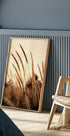 Poster „Sonnenuntergang trockenes Gras“ - Posterbox.dk