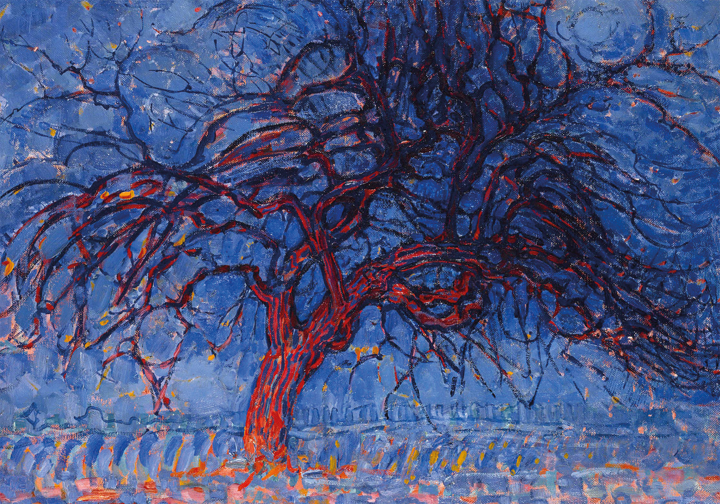 Der rote Baum von Piet Mondrian Poster - Posterbox.dk