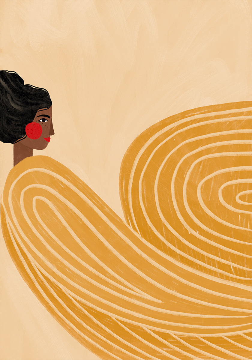 The Woman With the Yellow Stripes Plakat - Posterbox