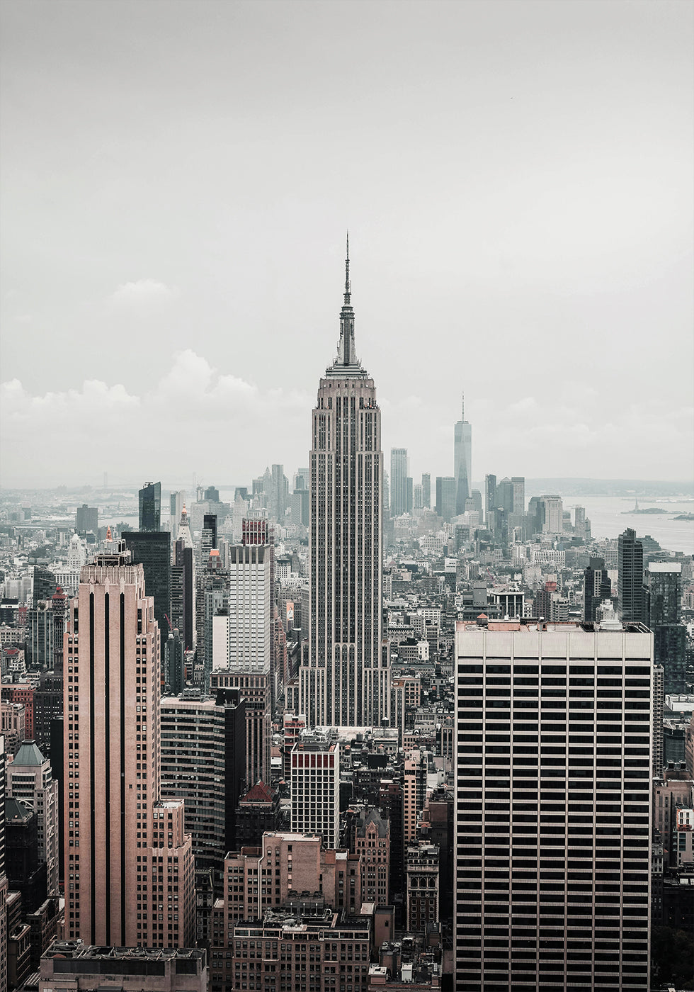 Skyline von New York City mit dem Empire State Building Poster - Posterbox.dk