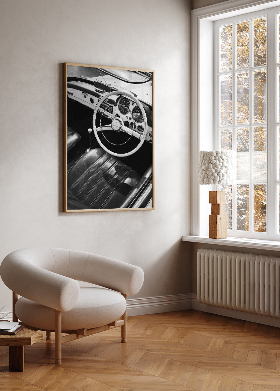 Vintage-Mercedes-Autositz-Poster - Posterbox.dk