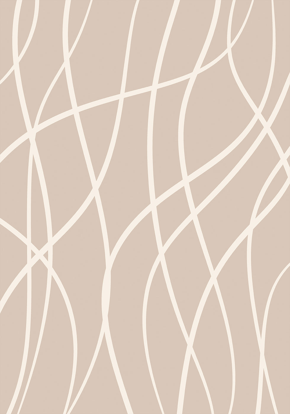 Weißes Line-Art-Poster - Posterbox.dk