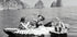 Vintage-Poster „Sommer, Frauen essen Pasta am See“ – Posterbox.dk