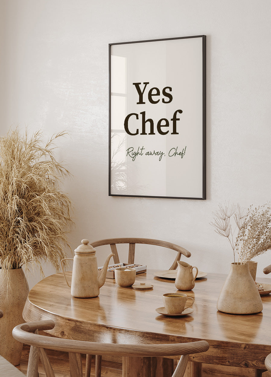 Ja-Chef-Poster - Posterbox.dk