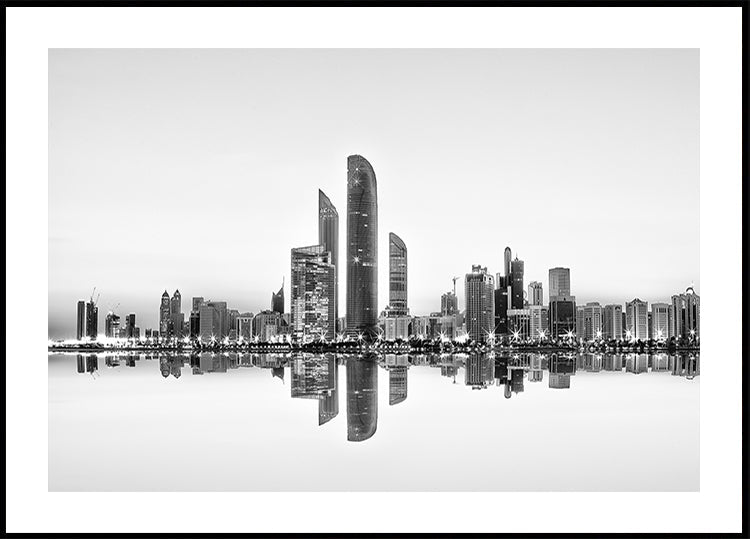 Abu Dhabi Urban Reflection Plakat - Posterbox