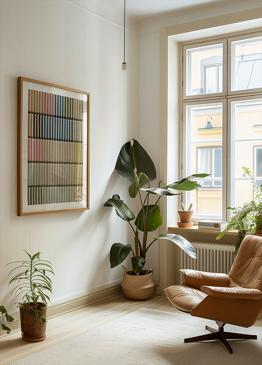 Pelco Stripe Multi Pictufy Plakat - Posterbox