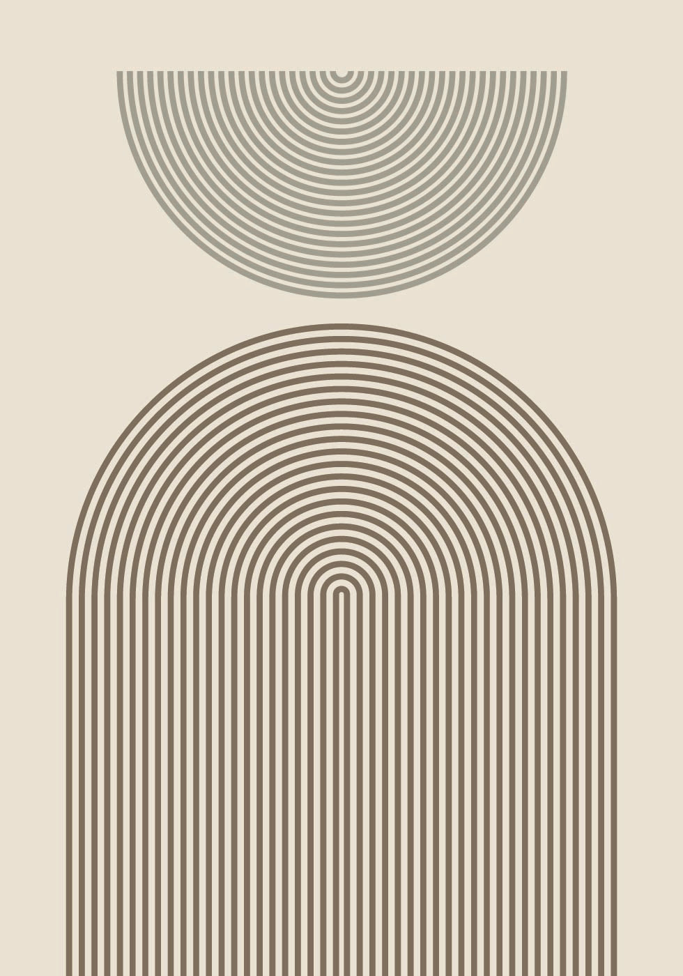 Modern Arch Geometry Plakat - Posterbox