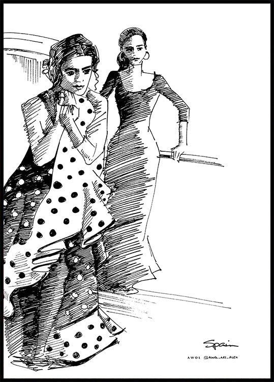 FLAMENCO DANCERS Plakat - Posterbox