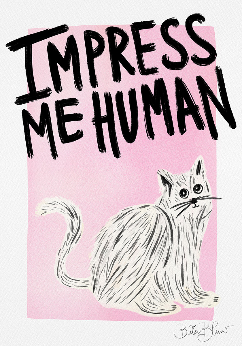Cat Owner - Impress Me Human Plakat - Posterbox