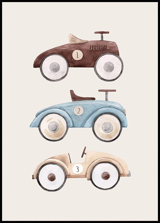 Spielzeugautos Poster - Posterbox.no