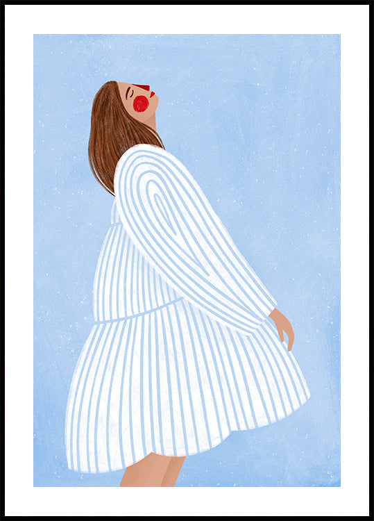 The Woman With the Blue Stripes Plakat - Posterbox