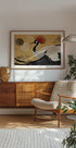 Abstract red-crowned crane Plakat - Posterbox