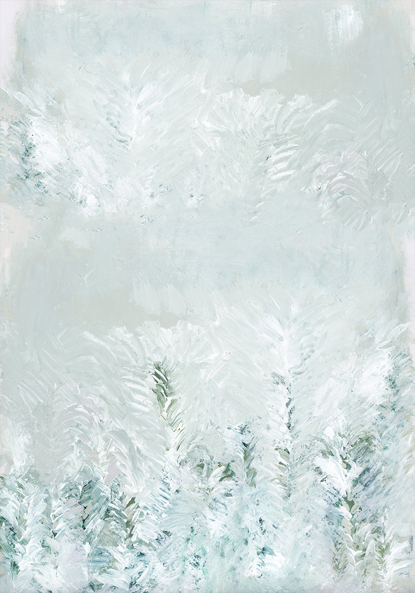 Winter White Forest Scene 2 Plakat - Posterbox