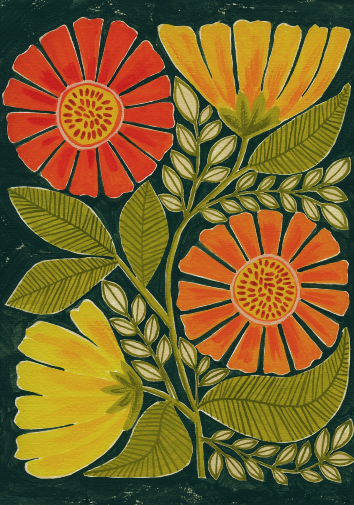 Bunte Volksblumen