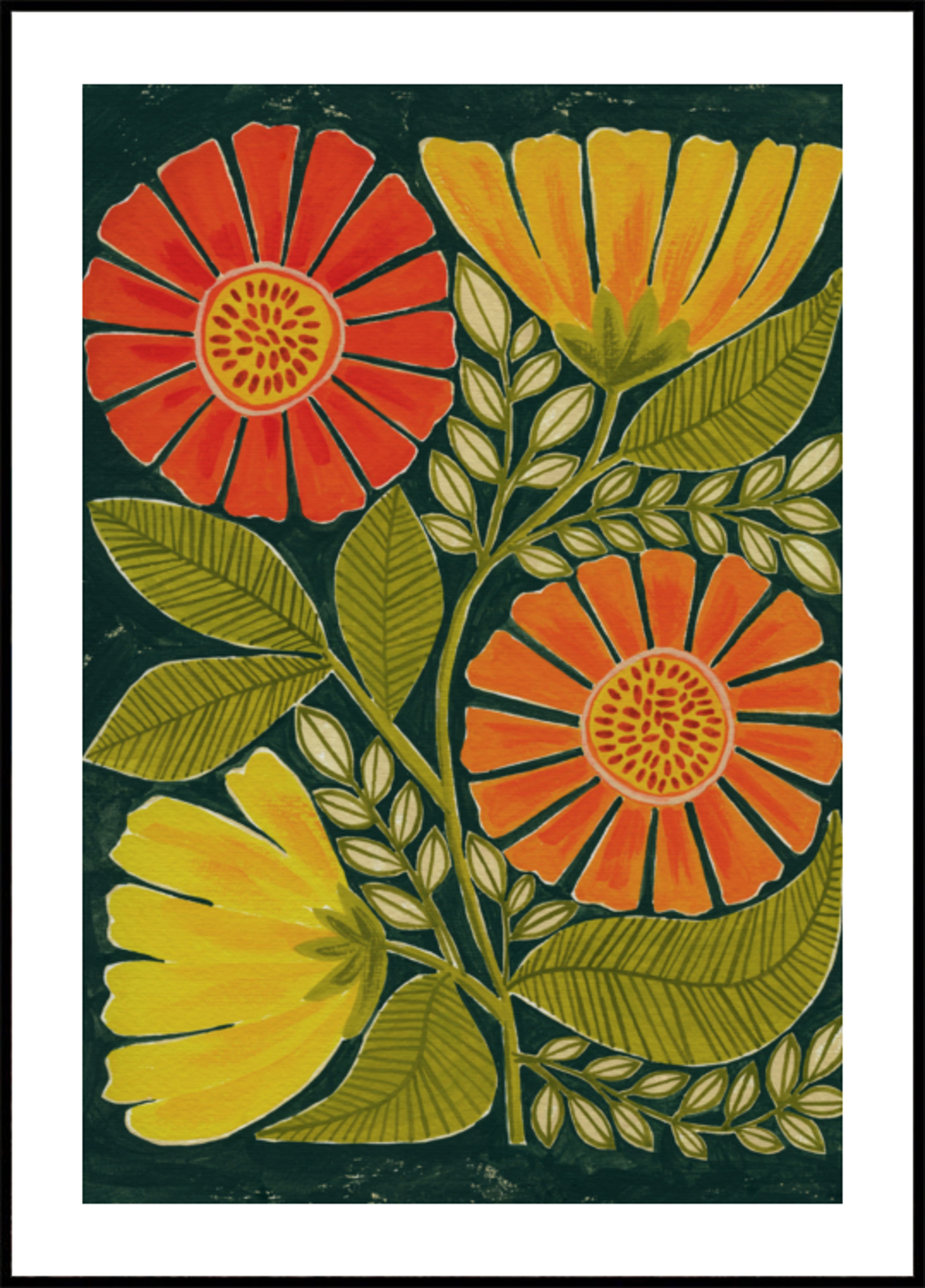 Bunte Volksblumen