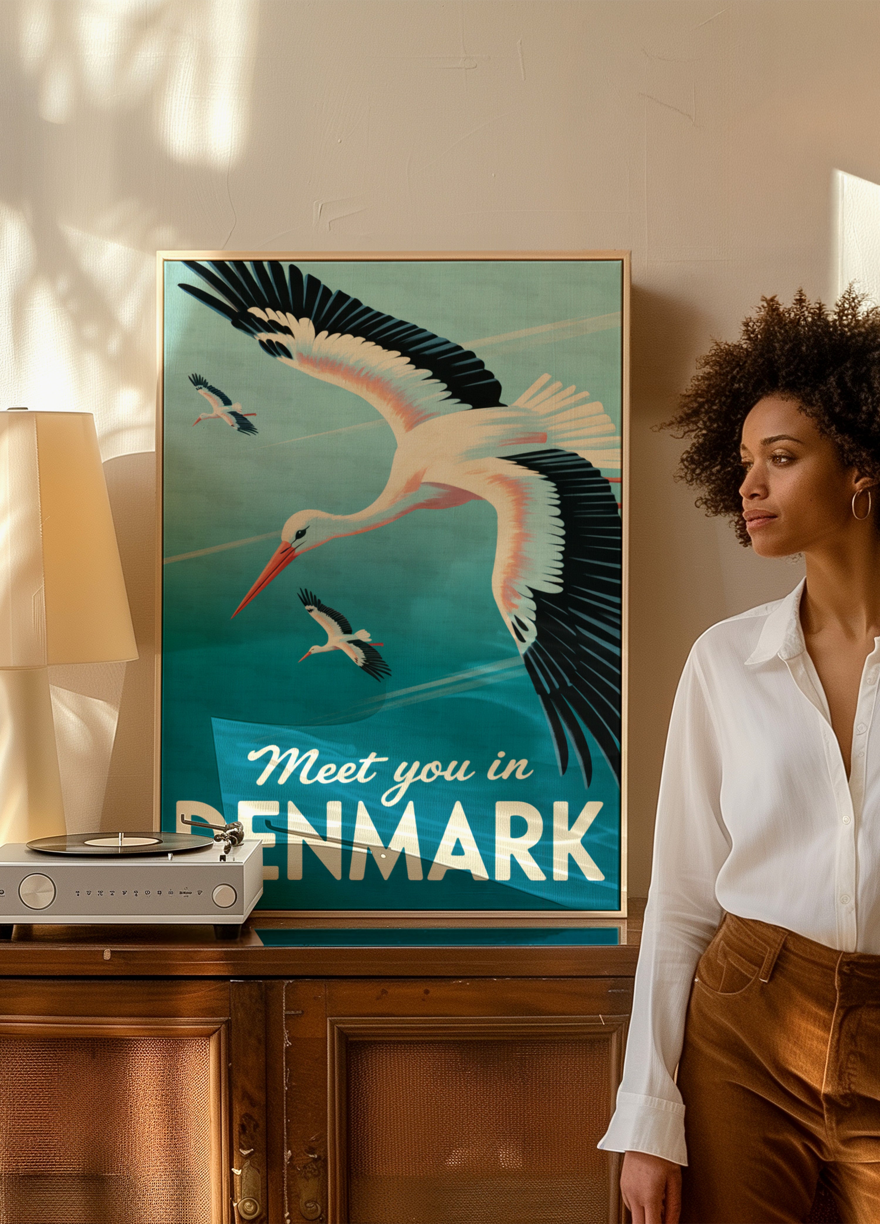 Fliegende Störche Dänemark