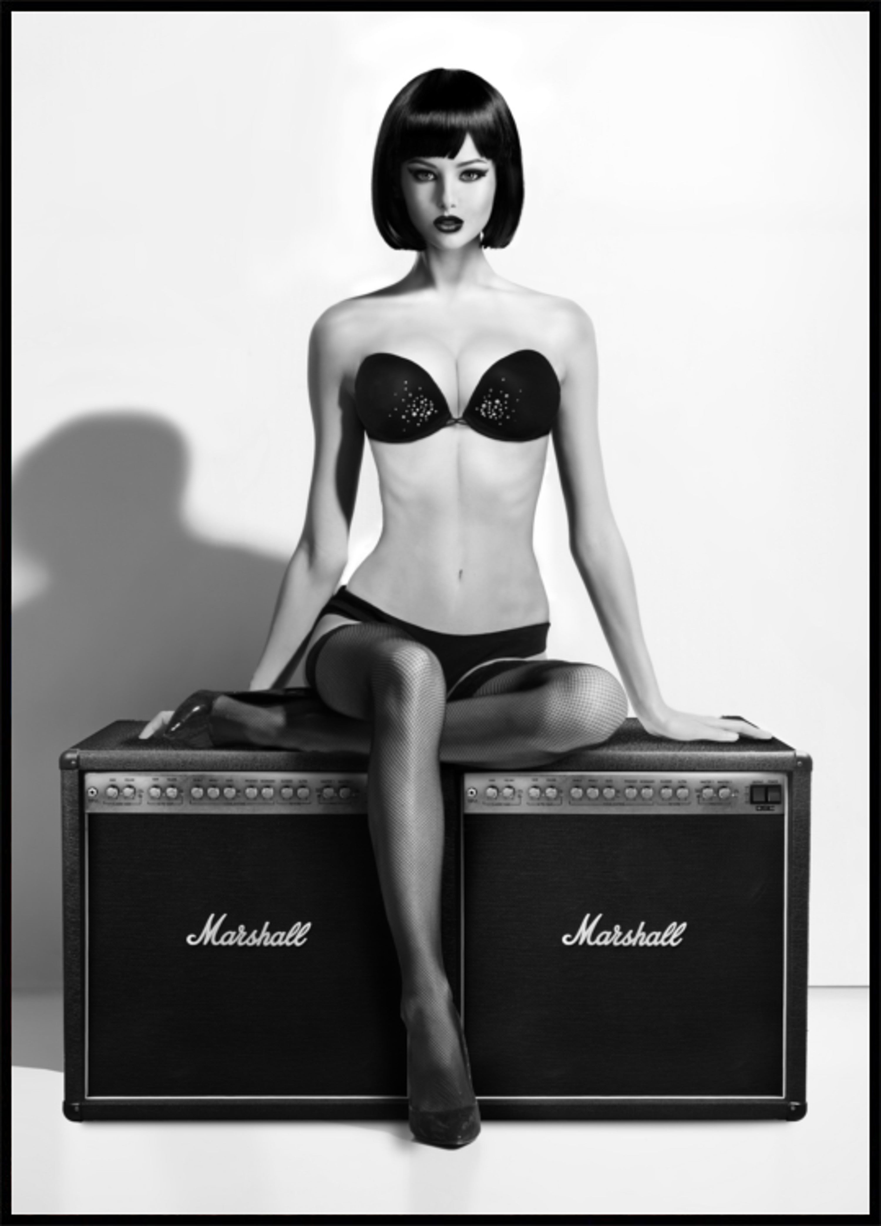 Monochromer Studio-Glamour