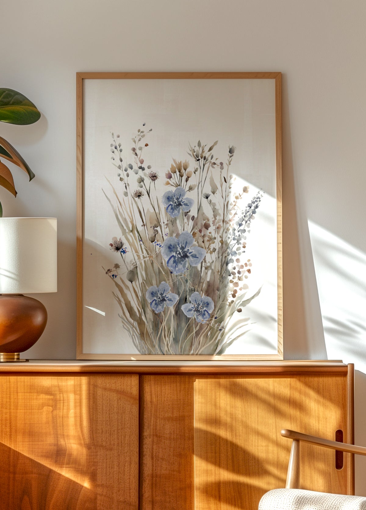 Sanfte Aquarell-Wildblumen