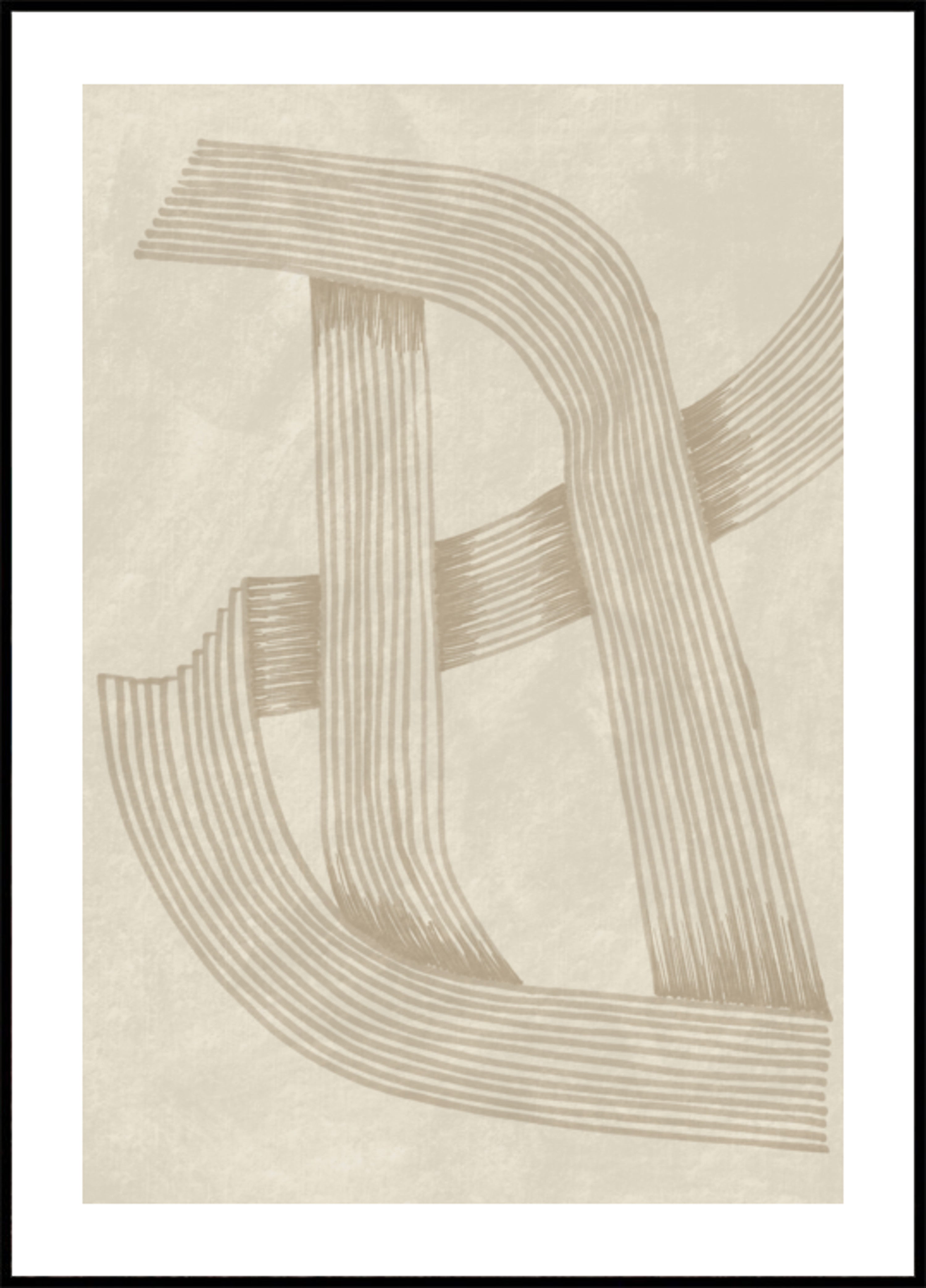 Gewebte beige Linien