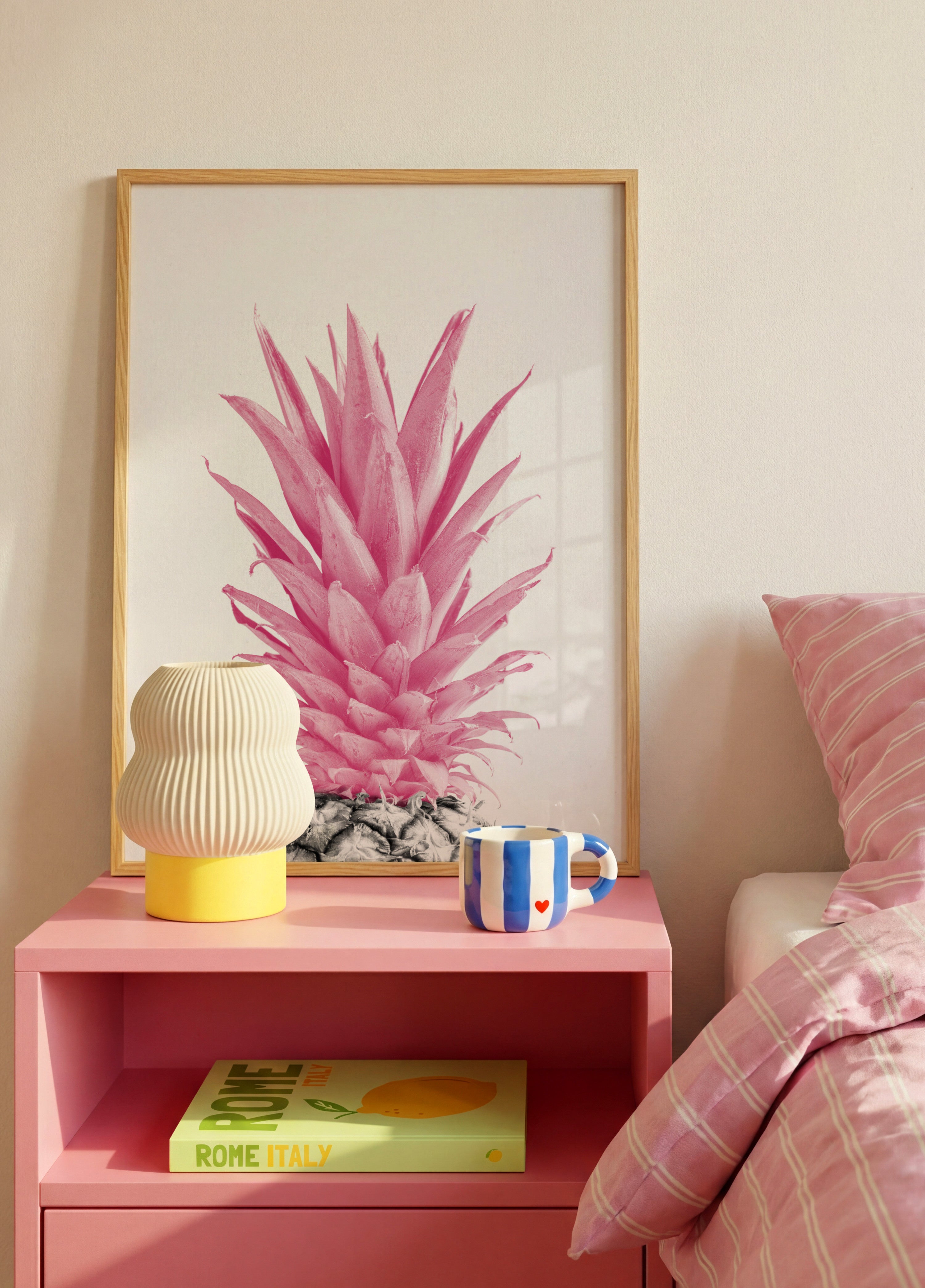 Tropische rosa Ananas
