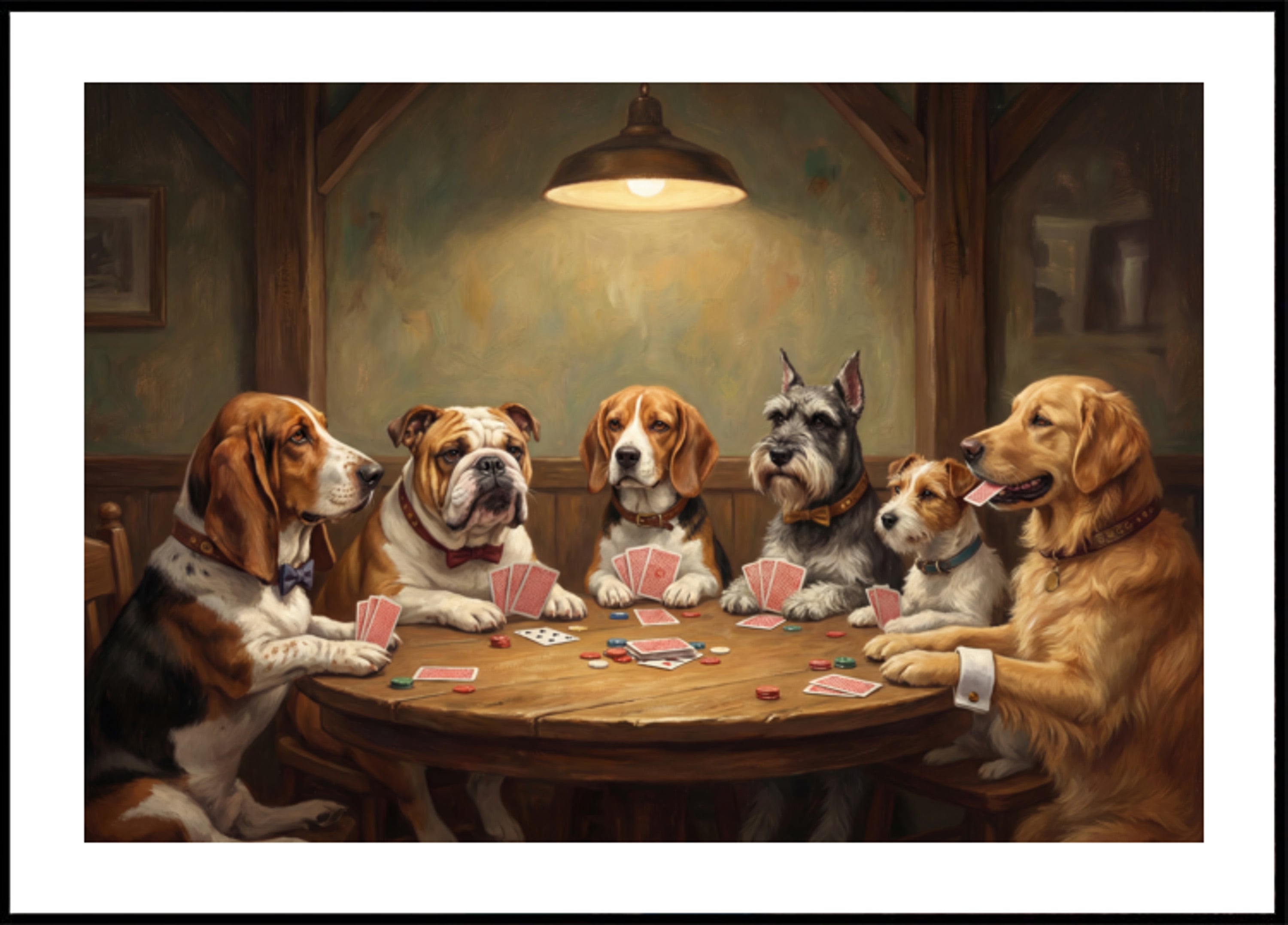 Hunde spielen Poker