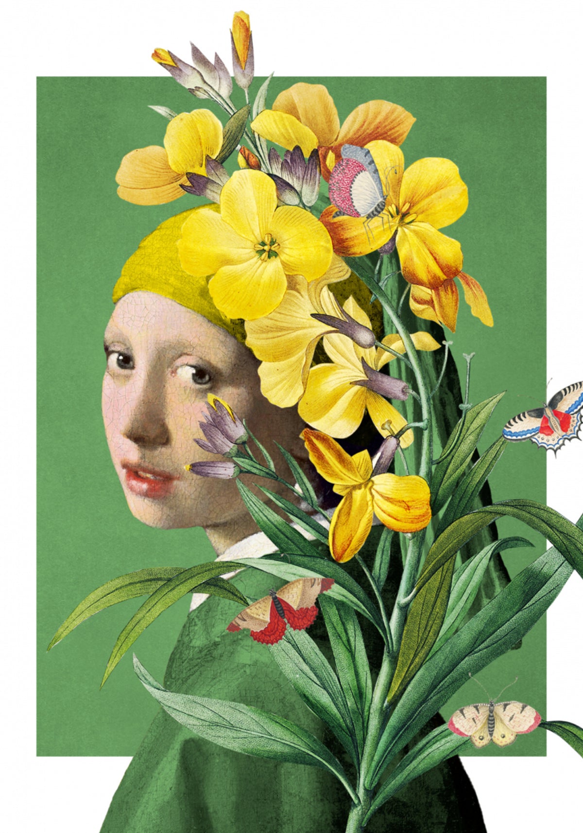 Gelbes Blumenporträt