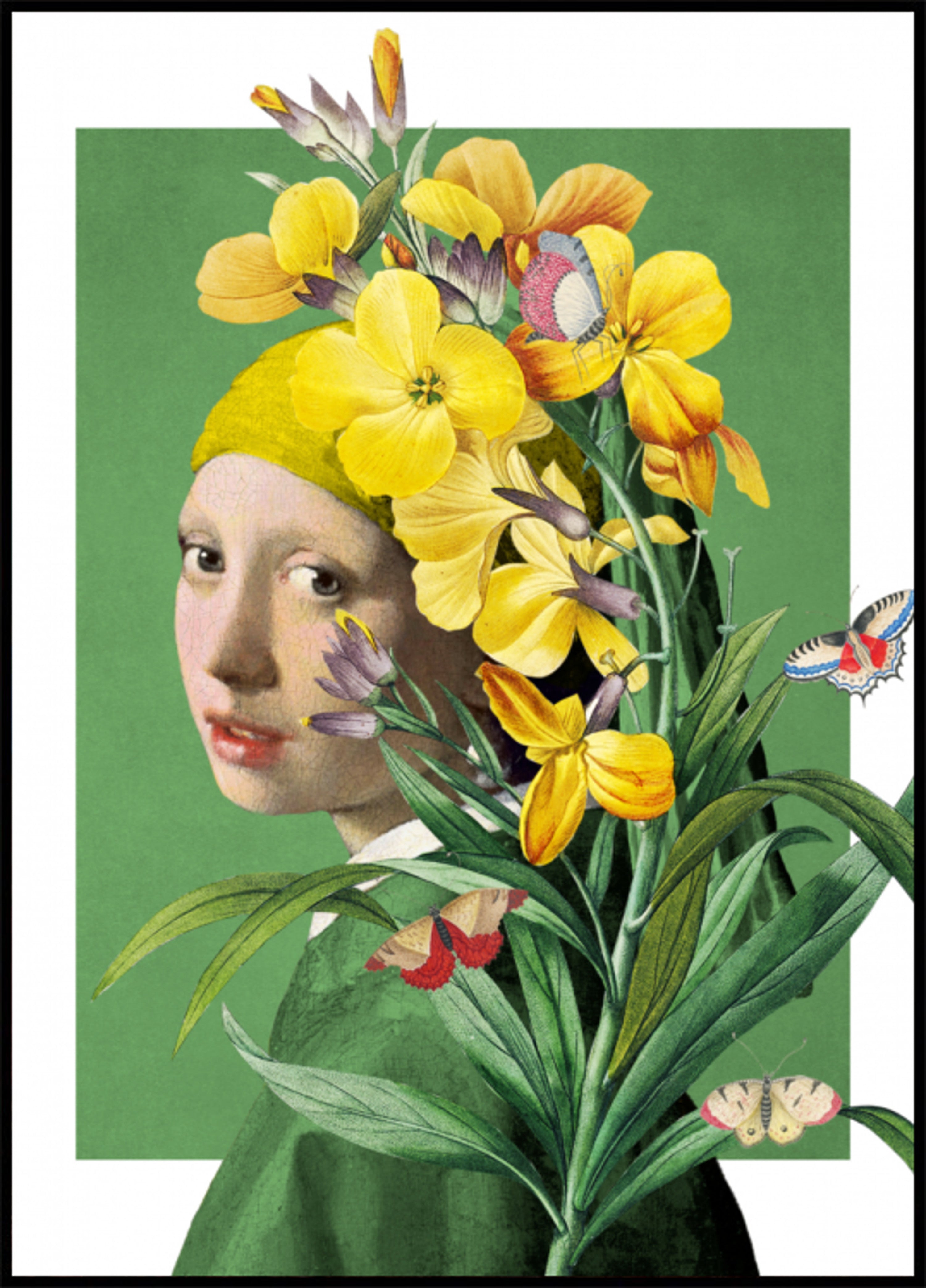 Gelbes Blumenporträt