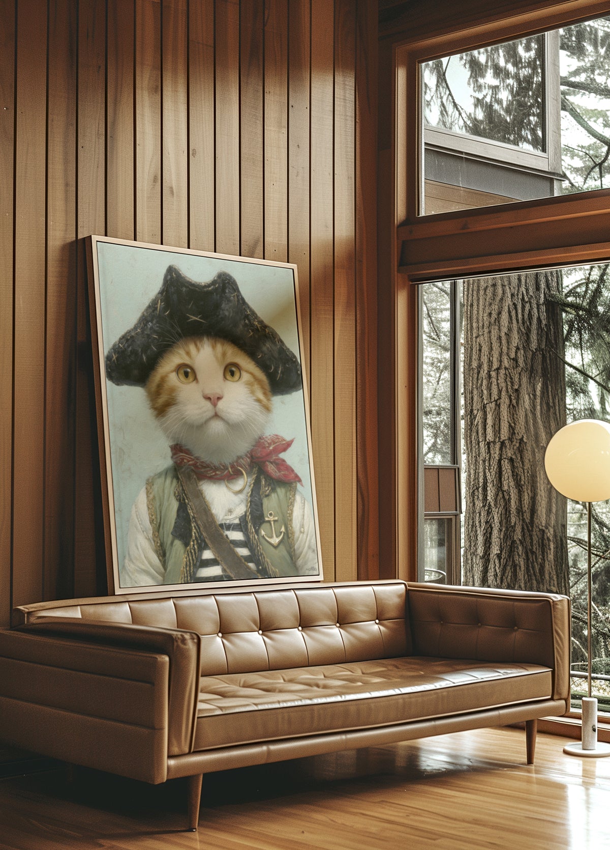 Katzenartiger Piratenkapitän