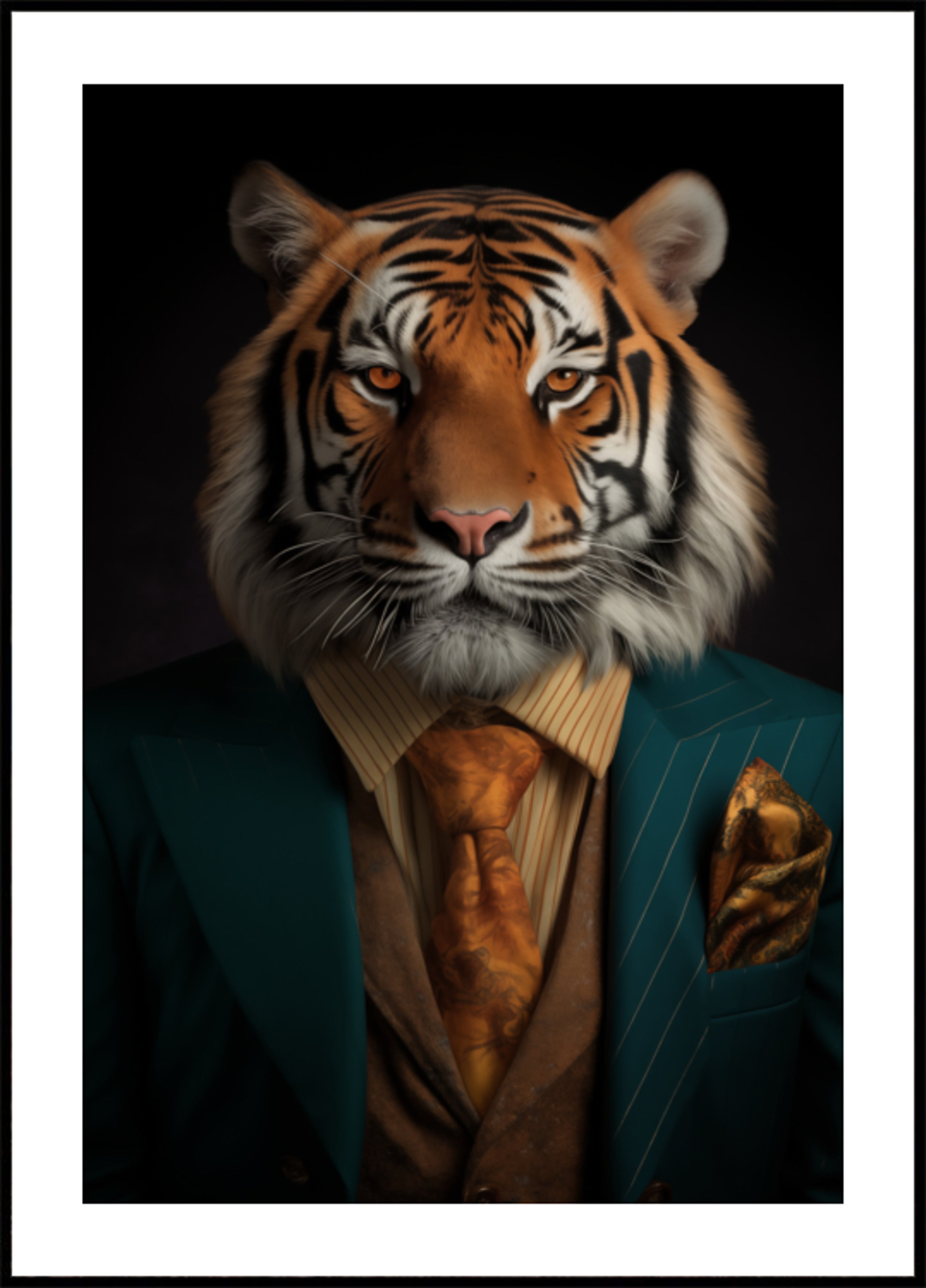 Gepflegtes Tigerporträt