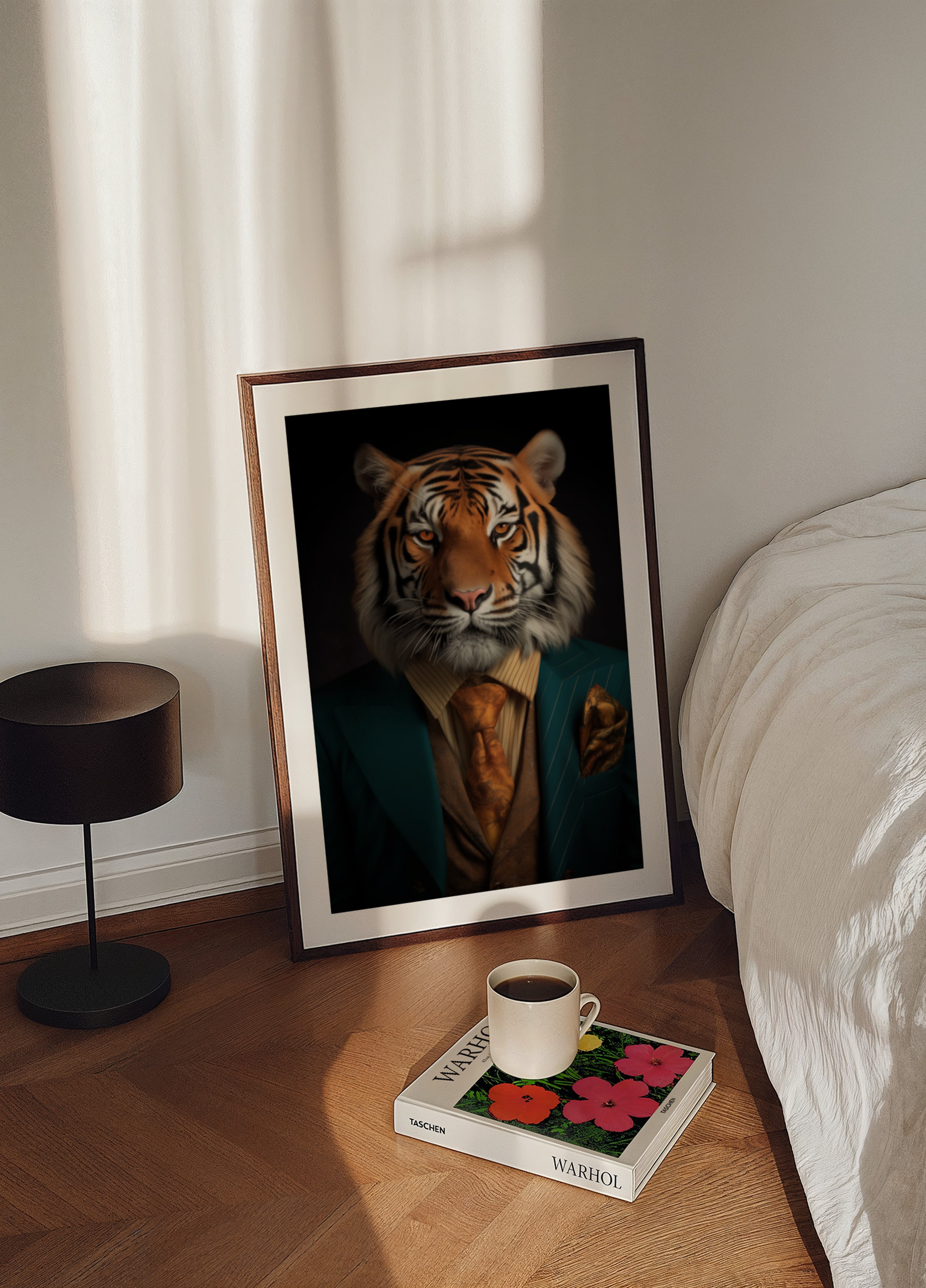 Gepflegtes Tigerporträt